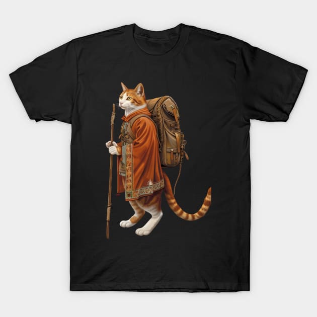 Cat Tarot Whisker Whisperer Wisdom T-Shirt by Josephine7